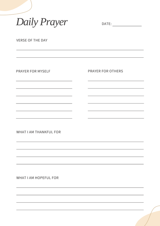 Prayer Journal