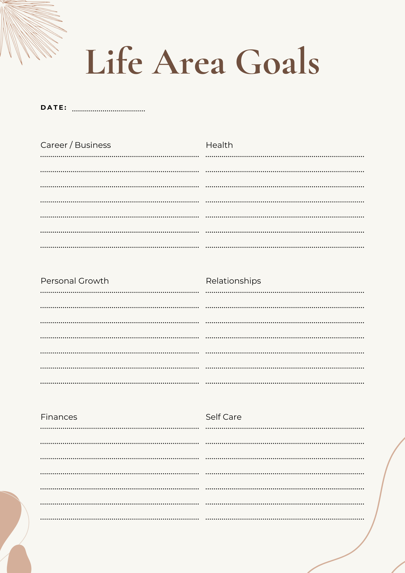 Monthly Goals & Reflection