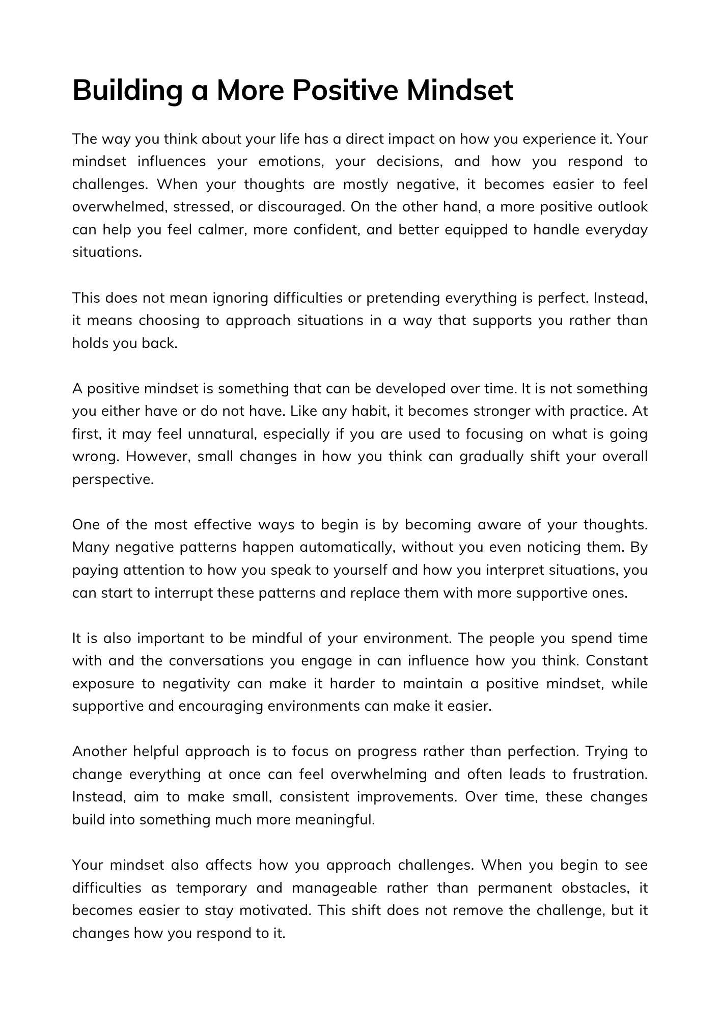 Self-Esteem Reset Guide
