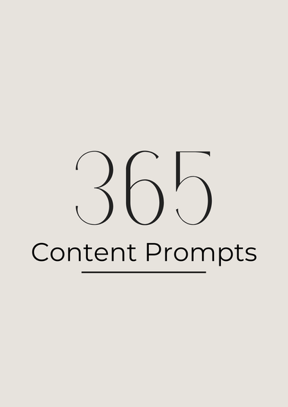 365 Content Prompts