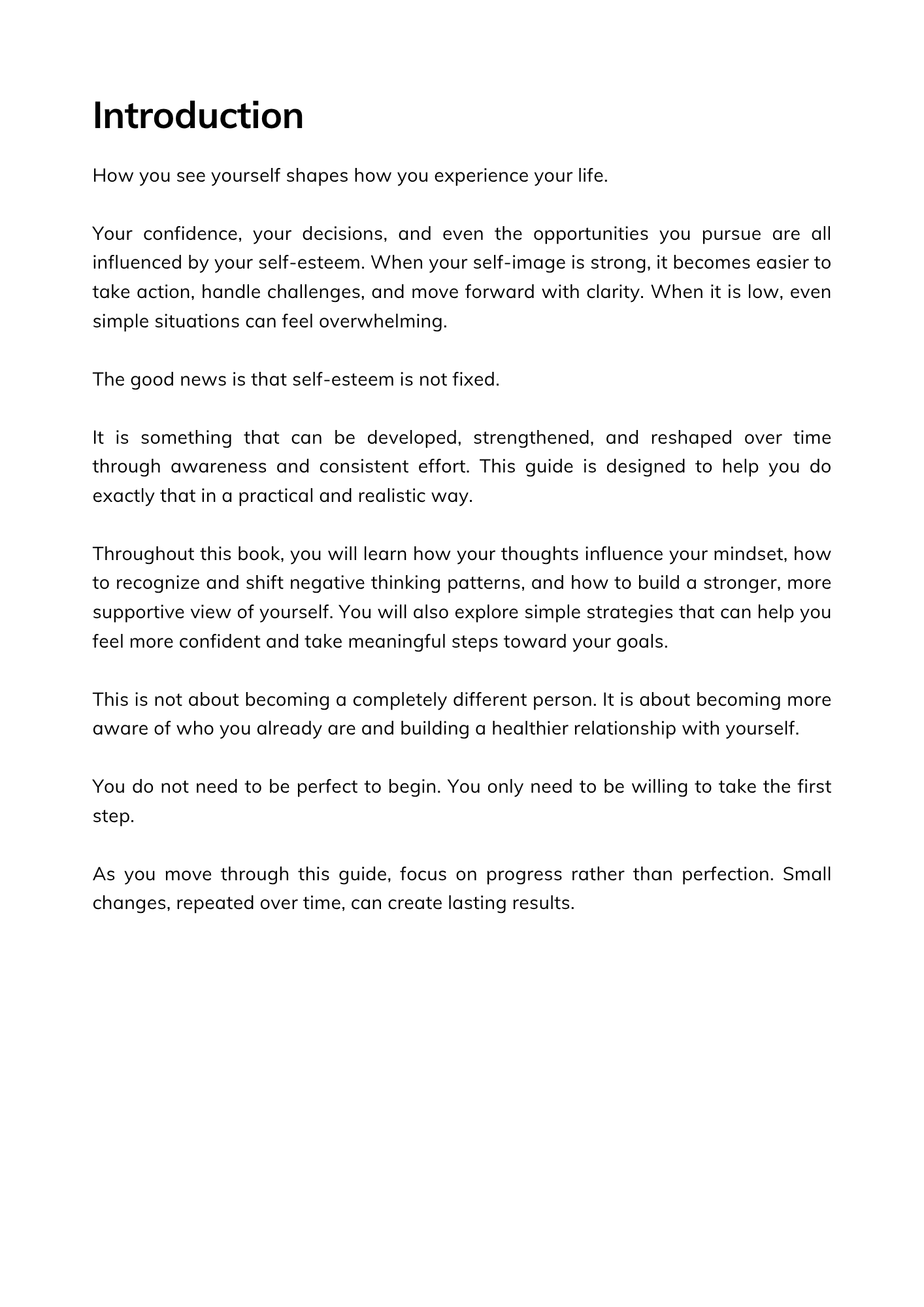 Self-Esteem Reset Guide