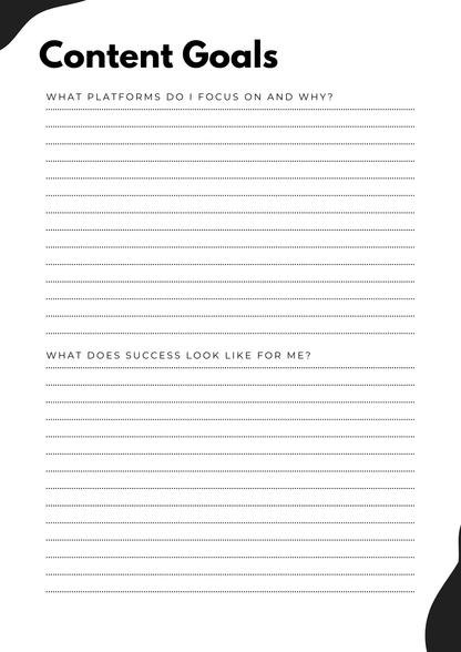 Small Business Content Planner