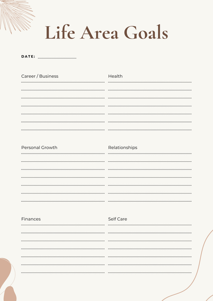 Monthly Goals & Reflection