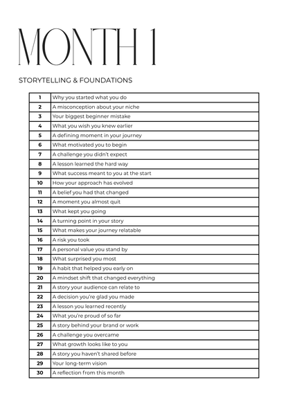 365 Content Prompts