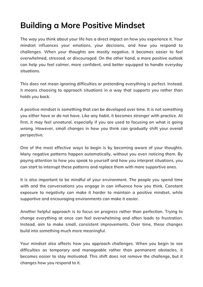 Self-Esteem Reset Guide