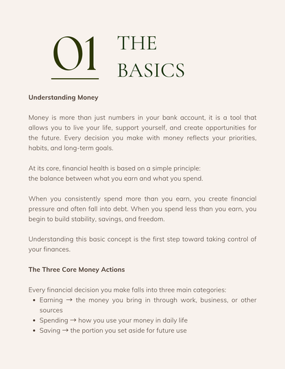 Financial Basics For Beginners eBook