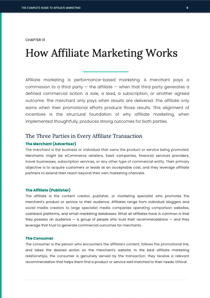 Affiliate Marketing eBook