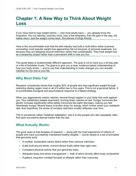 Lean For Life eBook