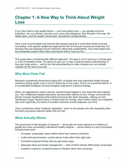 Lean For Life eBook