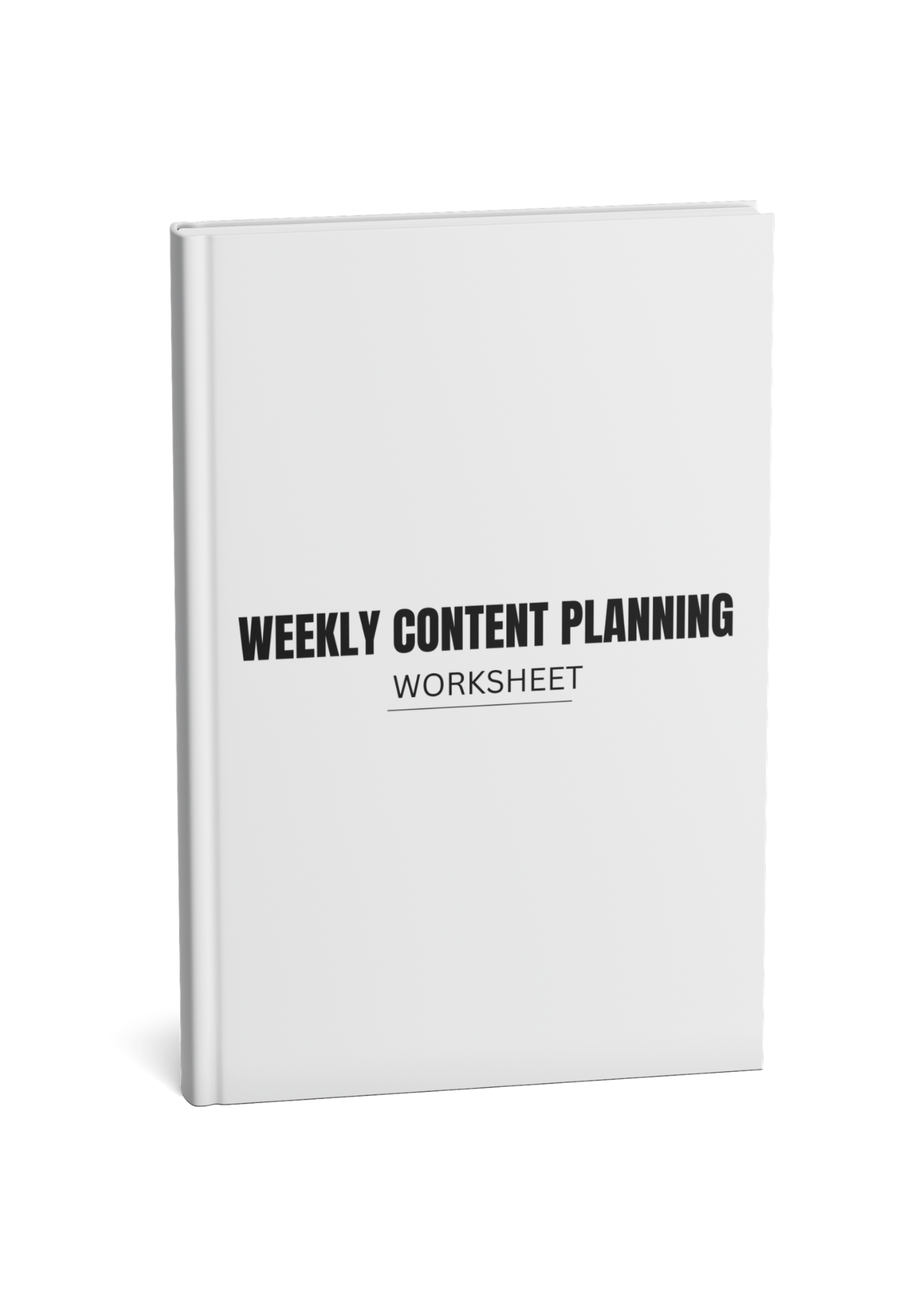 Weekly Content Worksheet