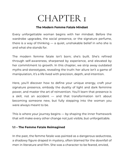 The Modern Femme Fatale eBook